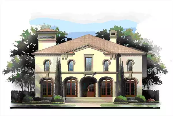image of tuscan house plan 1392